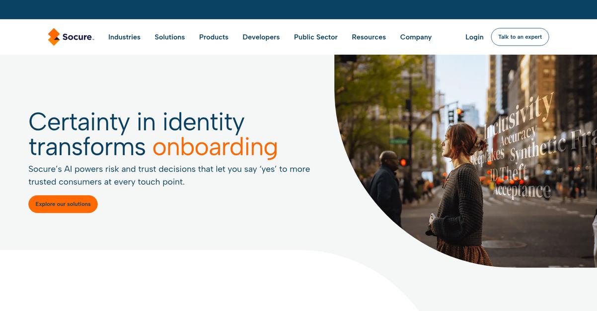 Socure Homepage
