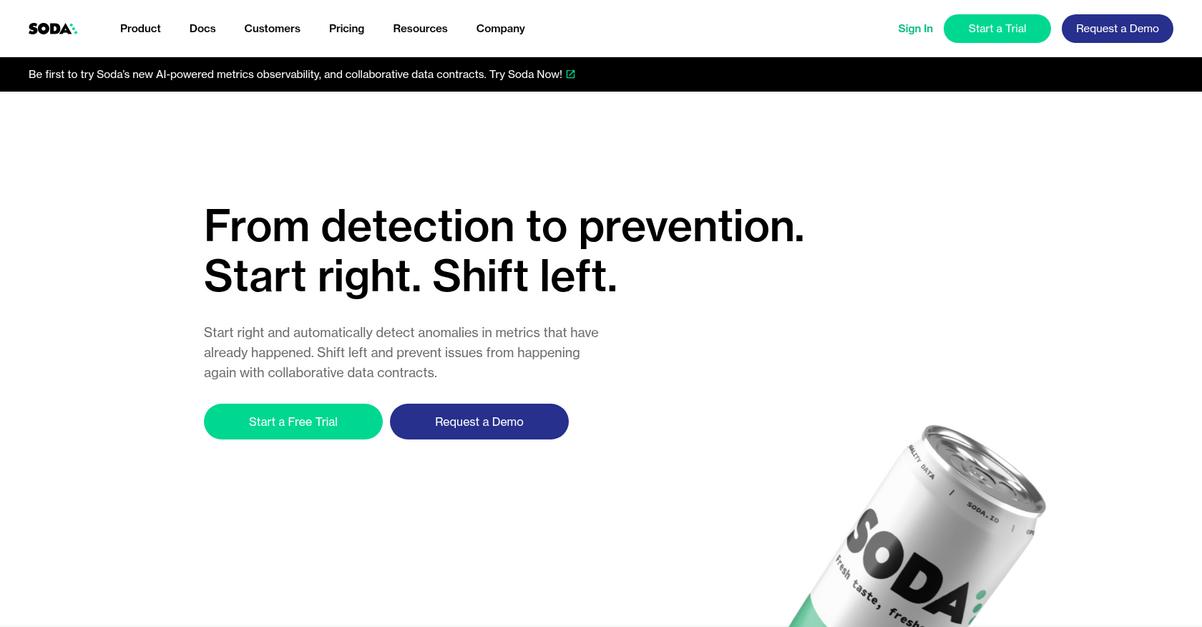Soda Homepage