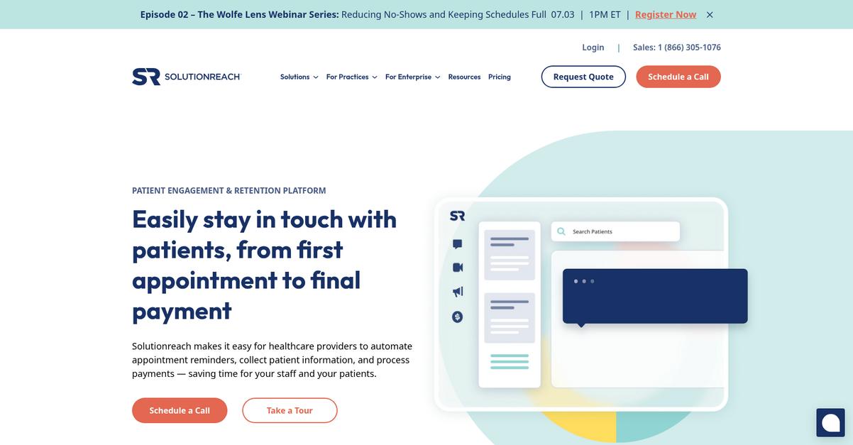 Solutionreach Homepage