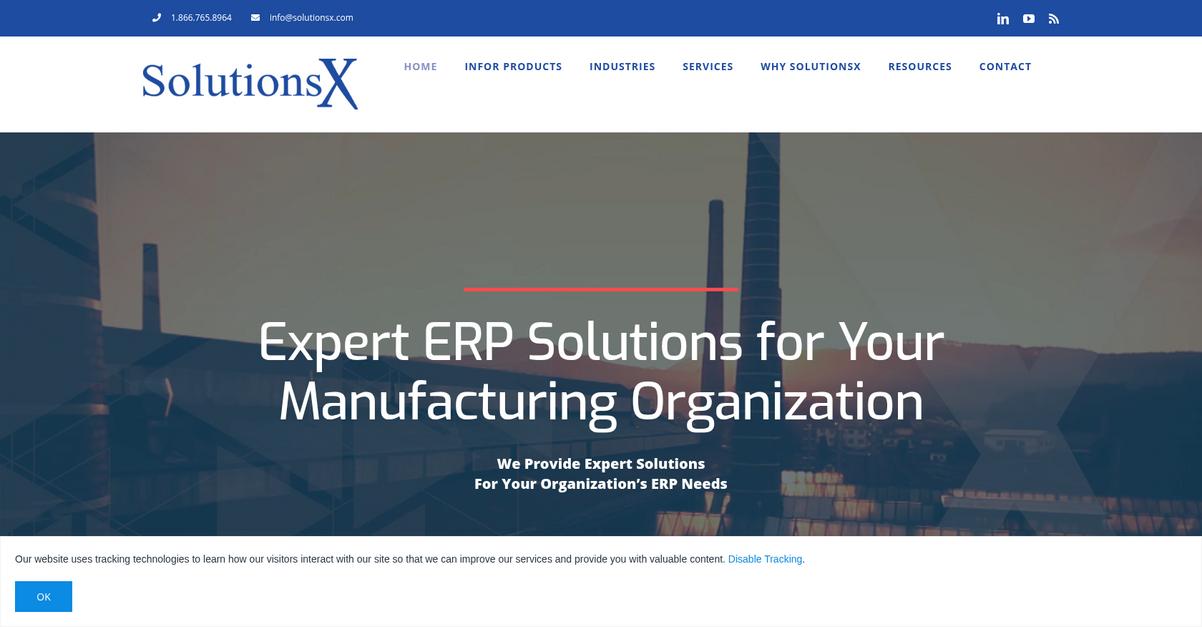Solutions X Homepage