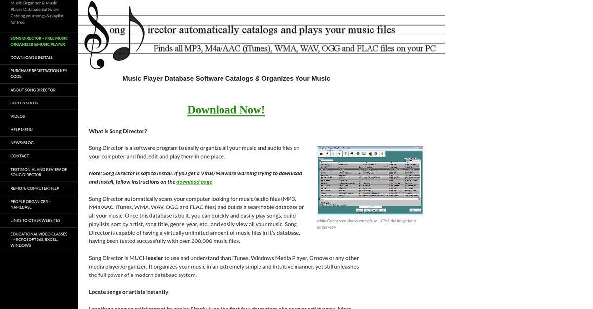 Song Director Homepage