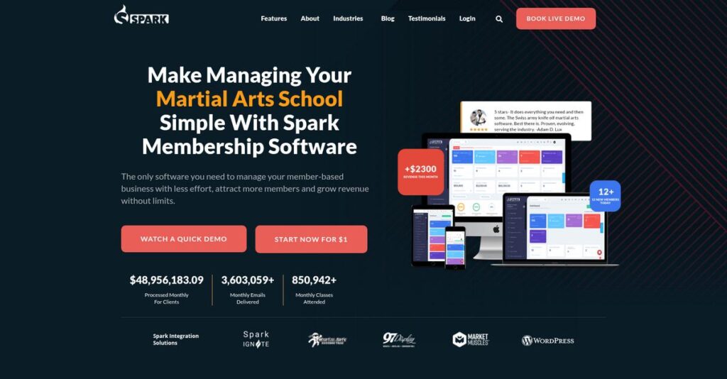 Spark Membership Homepage