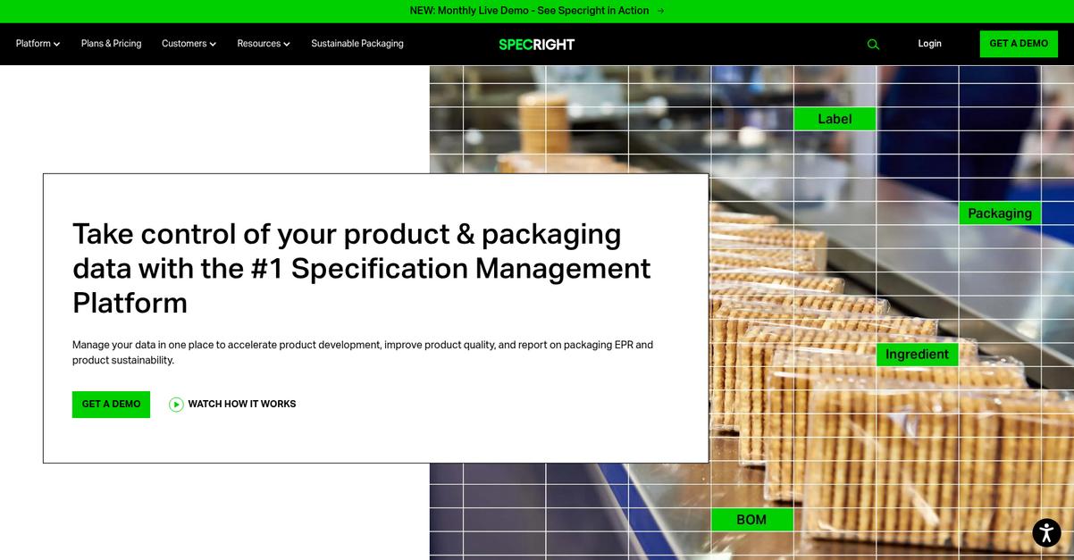 Specright Homepage