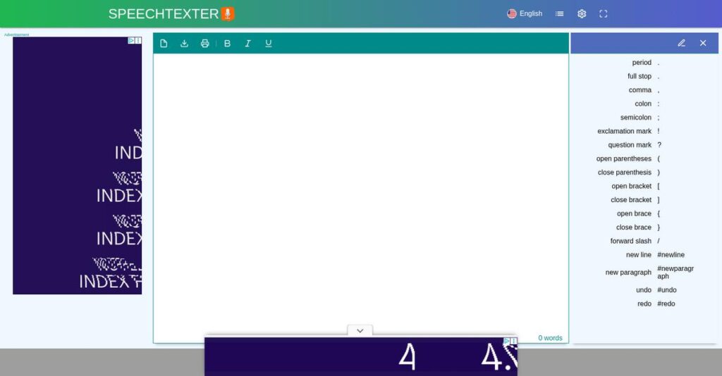 SpeechTexter Homepage