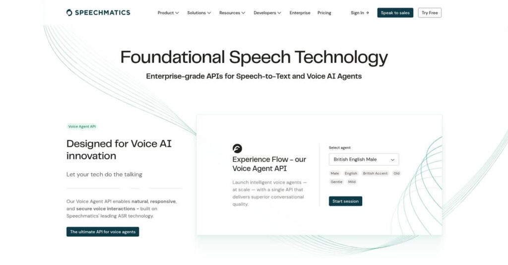 Speechmatics Homepage