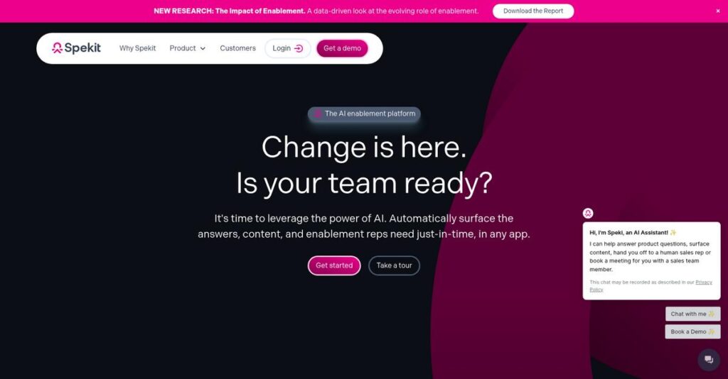 Spekit Homepage