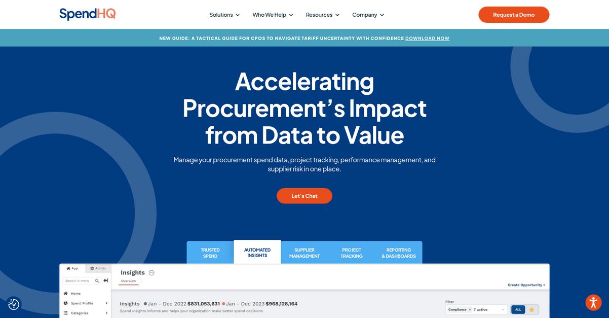 Spend Hq Homepage