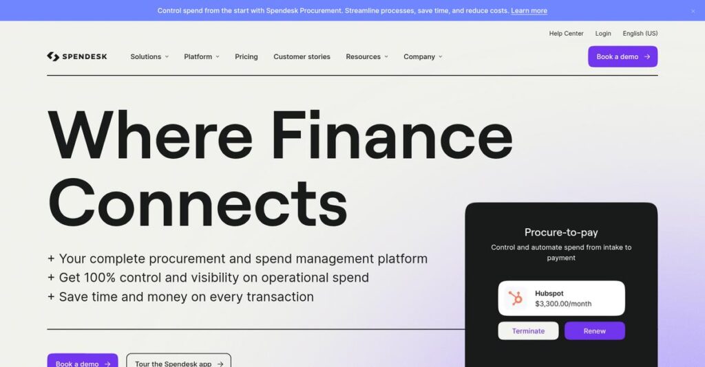 Spendesk Homepage