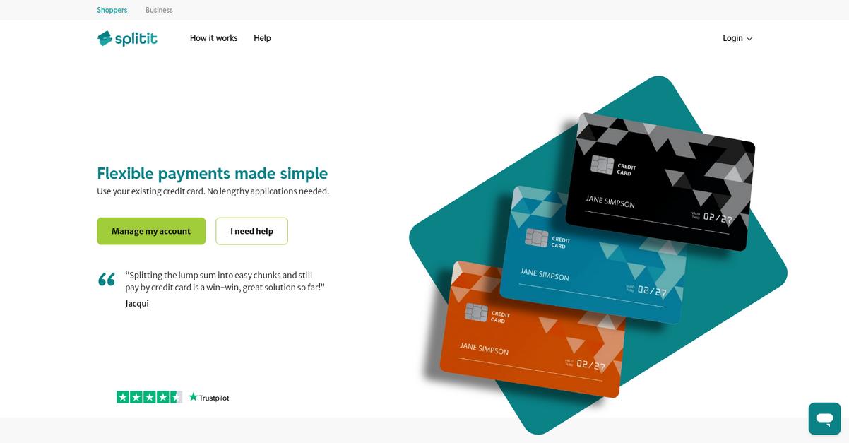 Splitit Homepage