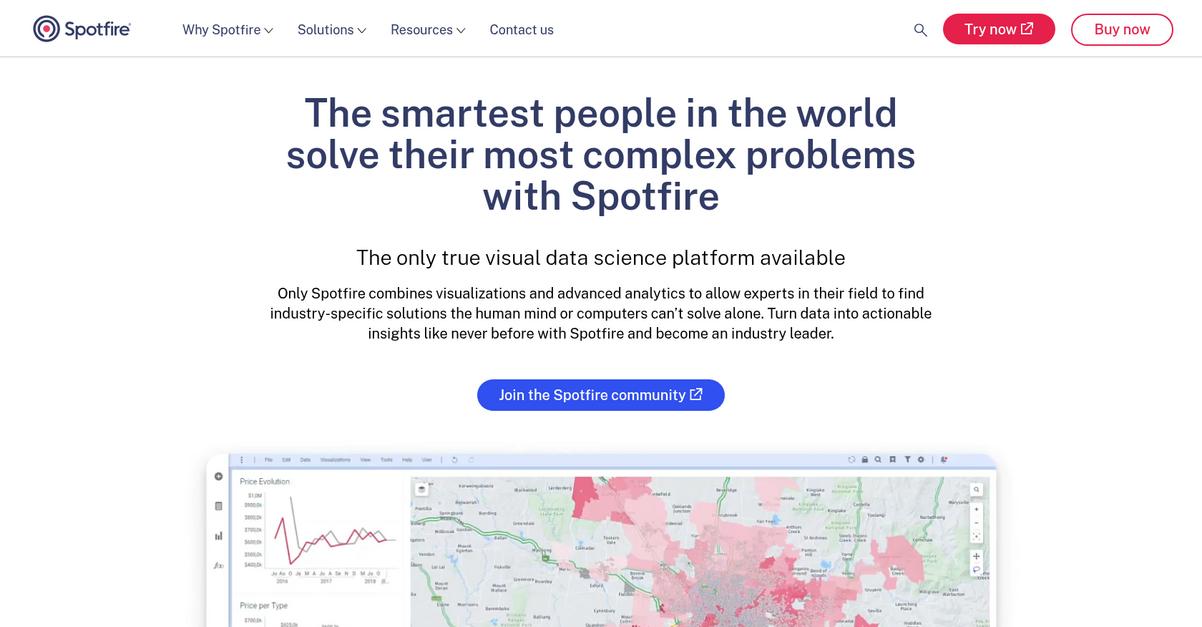 Spotfire Homepage