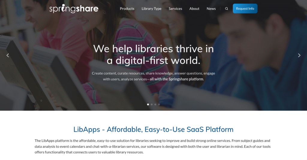 Springshare Homepage