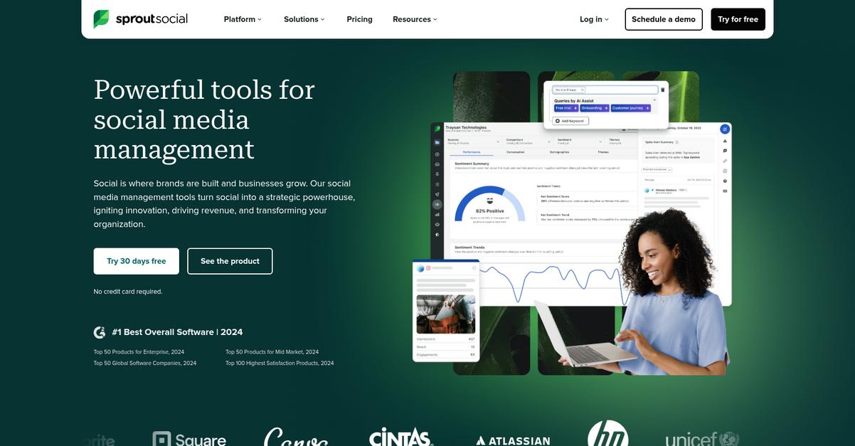 Sprout Social Homepage