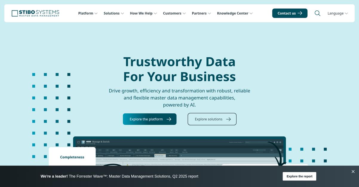 Stibo Systems Homepage