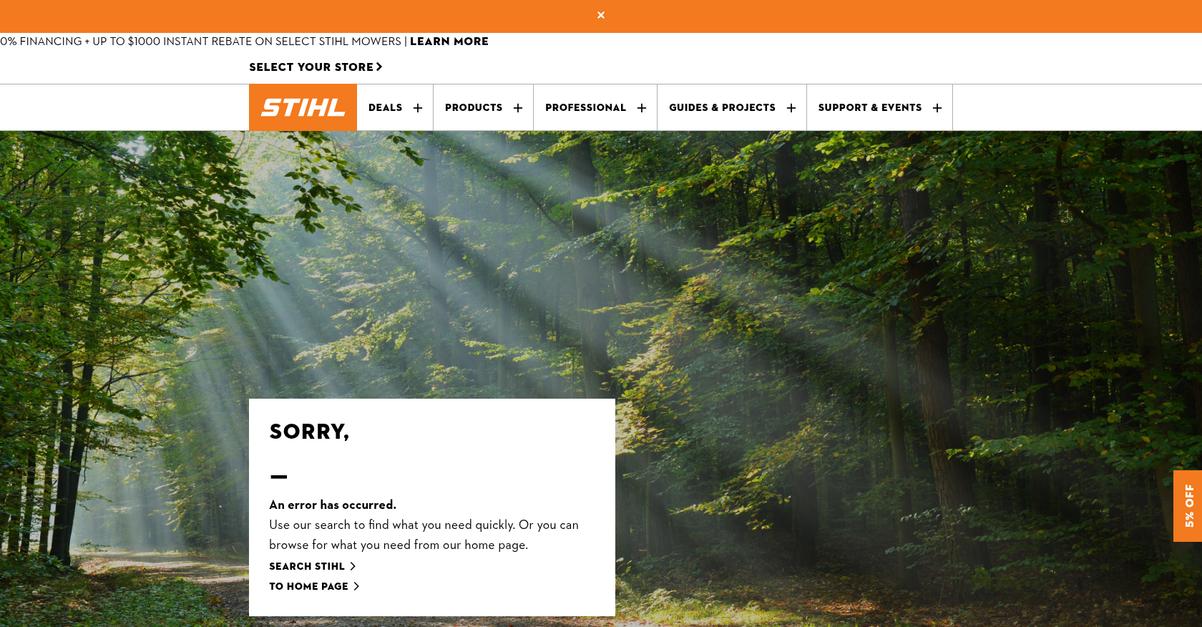 Stihl Homepage