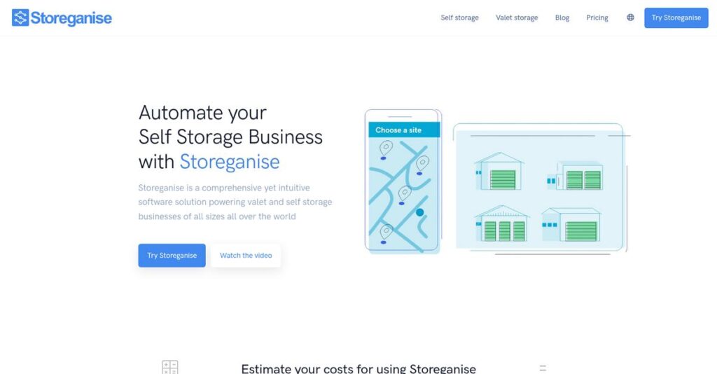 Storeganise Homepage