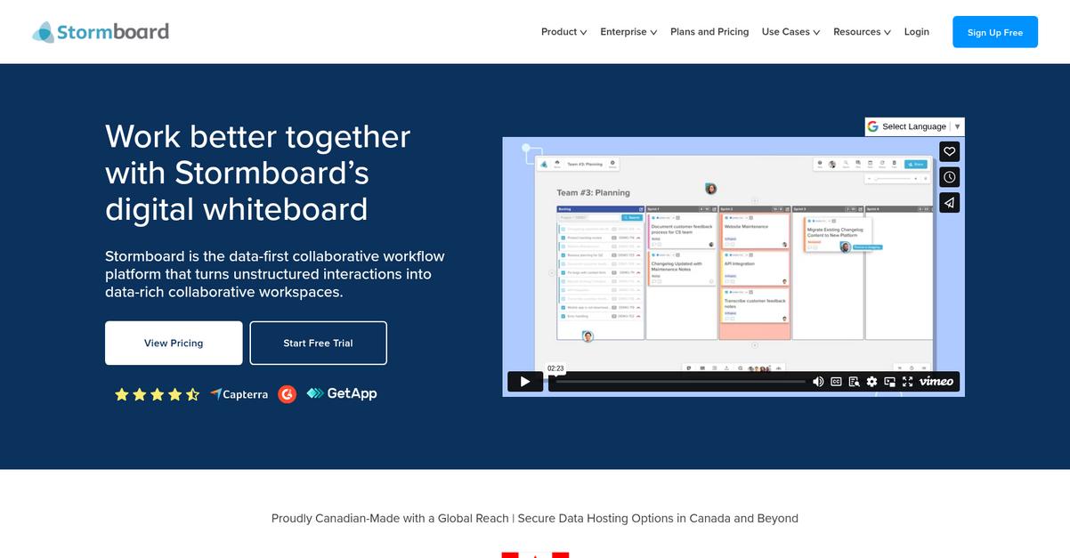 Stormboard Homepage