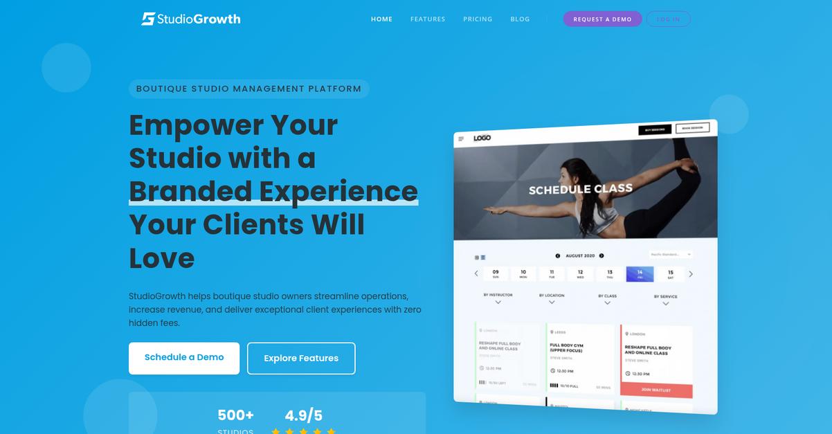 Studio Growth Homepage