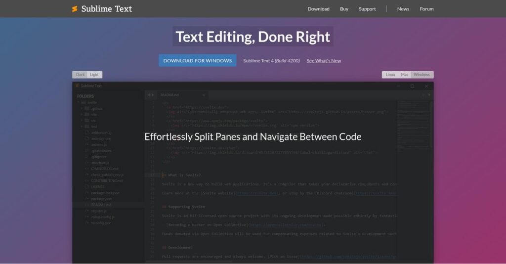 Sublime Text Homepage