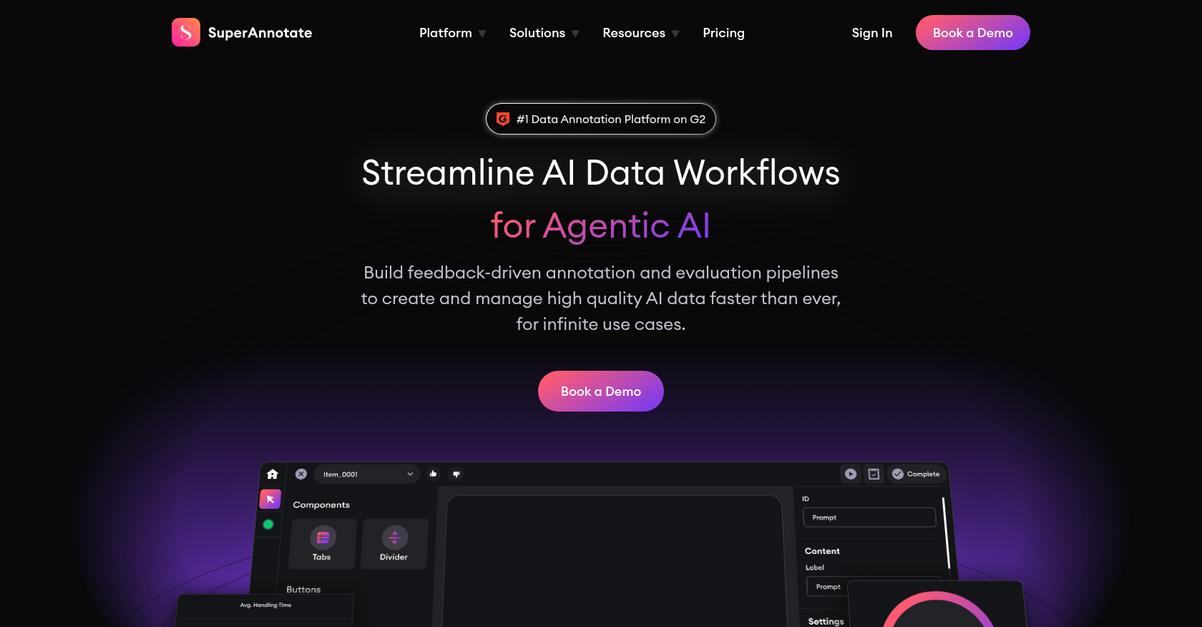 Super Annotate Homepage