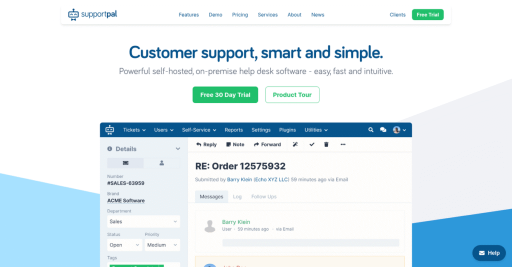 SupportPal Homepage