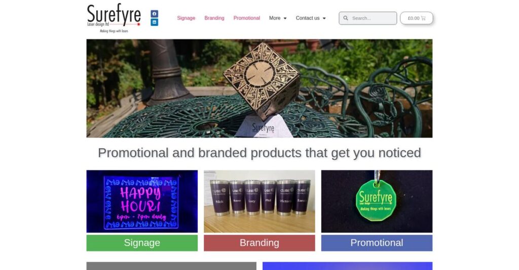 Surefyre Laser Design Homepage
