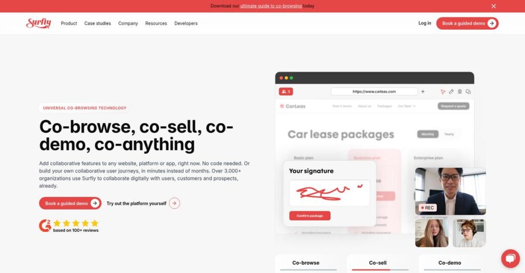 Surfly Homepage