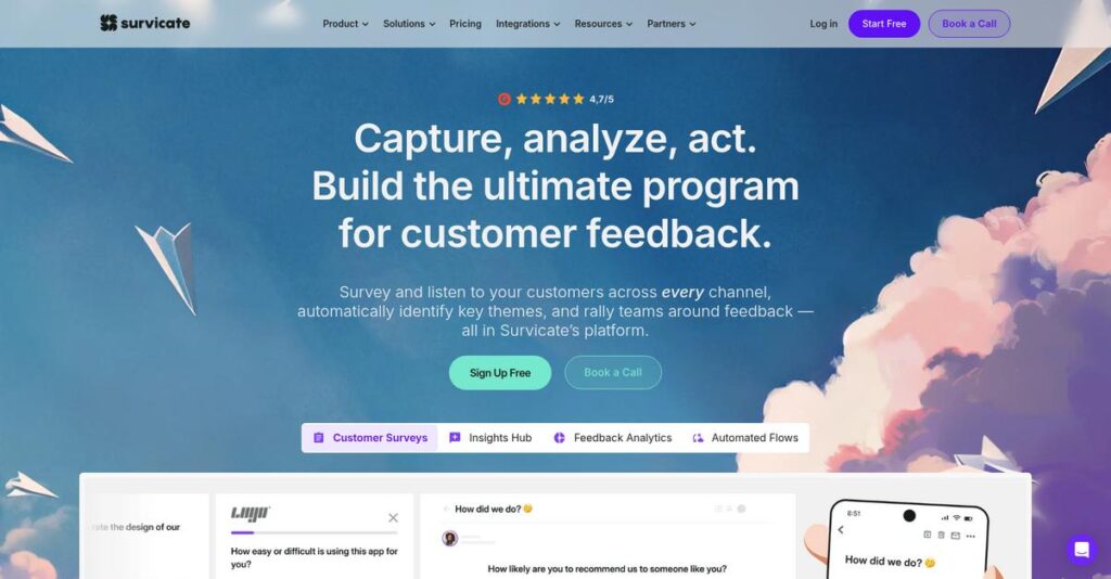 Survicate Homepage