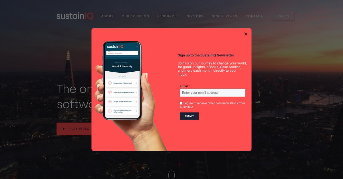 Sustain Iq Homepage