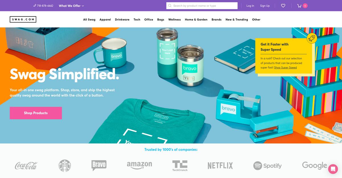 Swag.Com Homepage