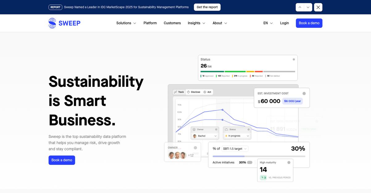 Sweep Homepage 1