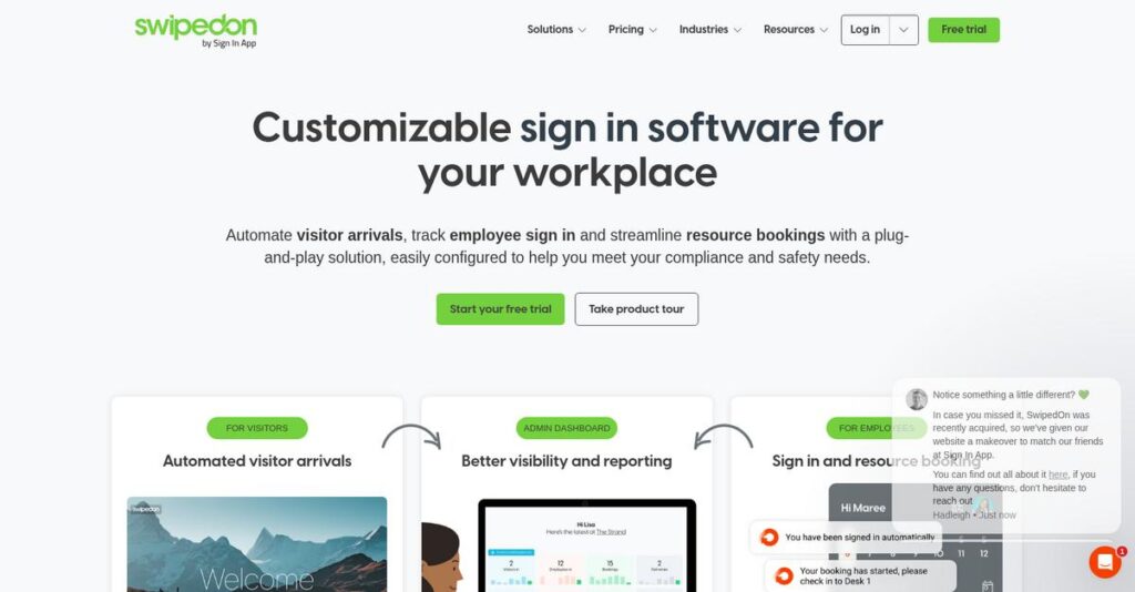 SwipedOn Homepage