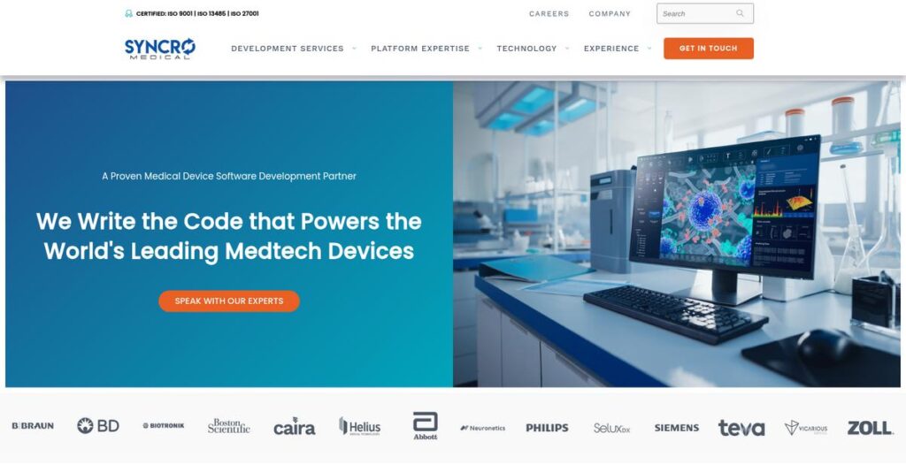 Syncro Medical Homepage