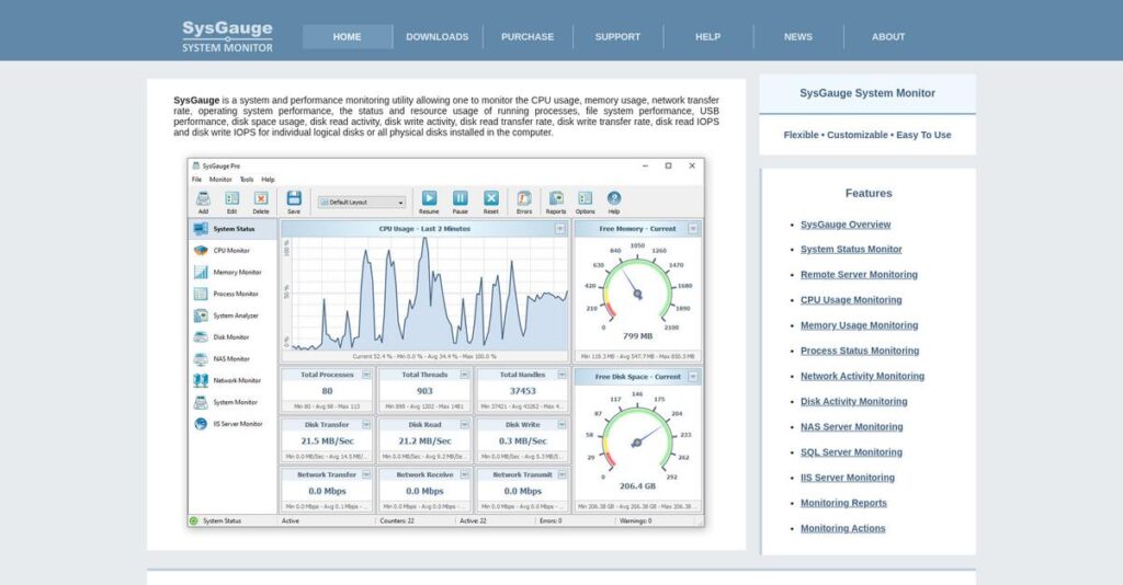SysGauge Homepage