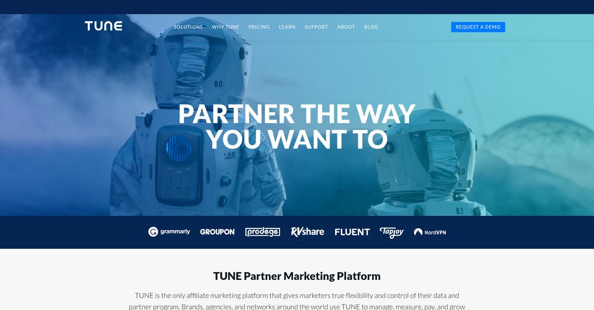 Tune Homepage