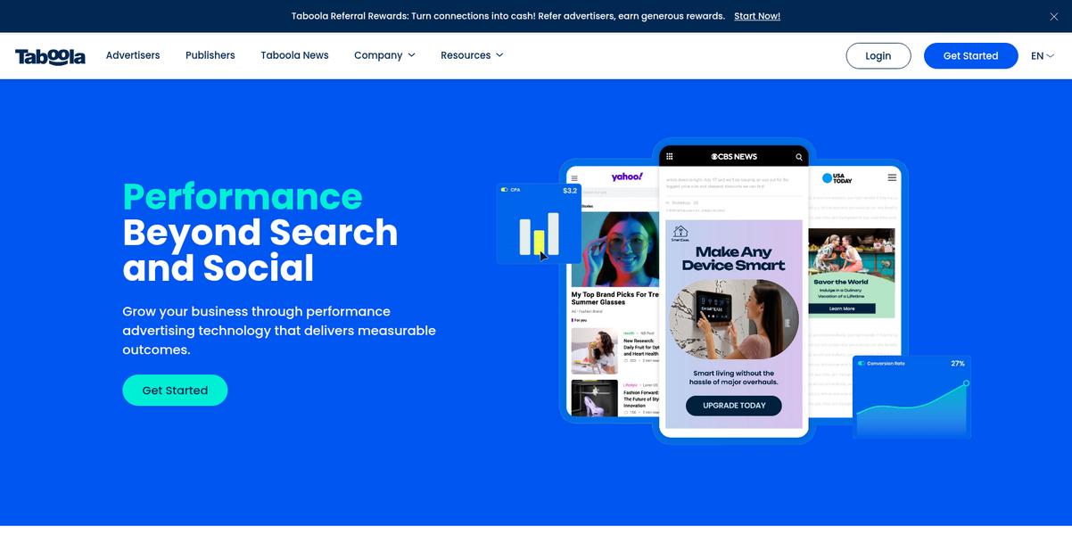 Taboola Homepage