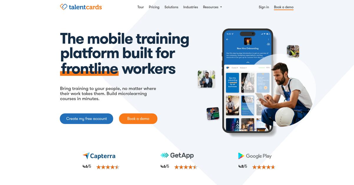 Talent Cards Homepage