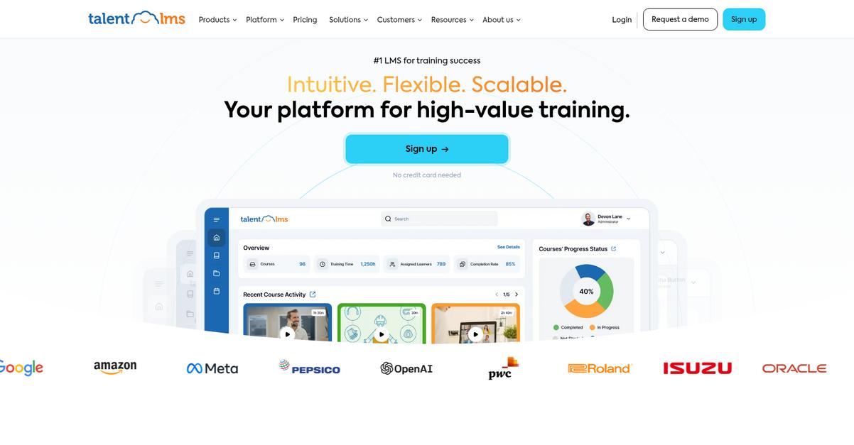 Talent Lms Homepage