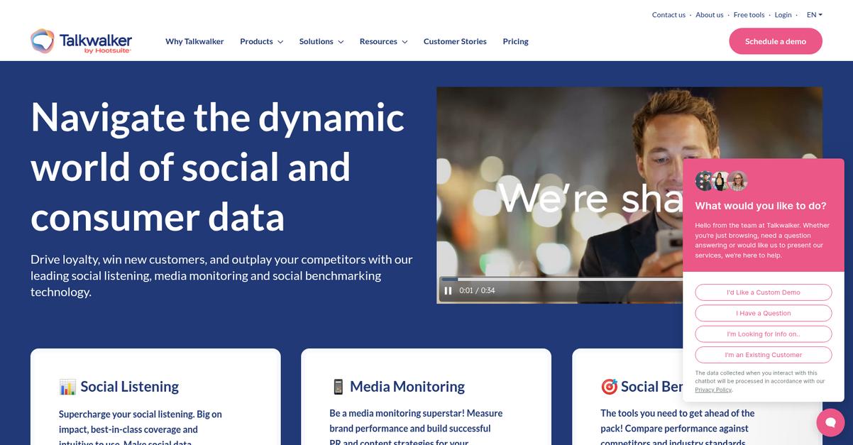 Talkwalker Homepage