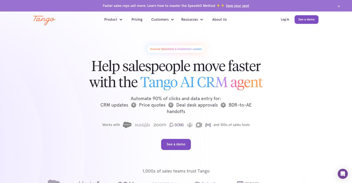 Tango Homepage 1