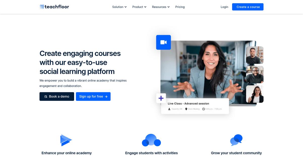 Teachfloor Homepage