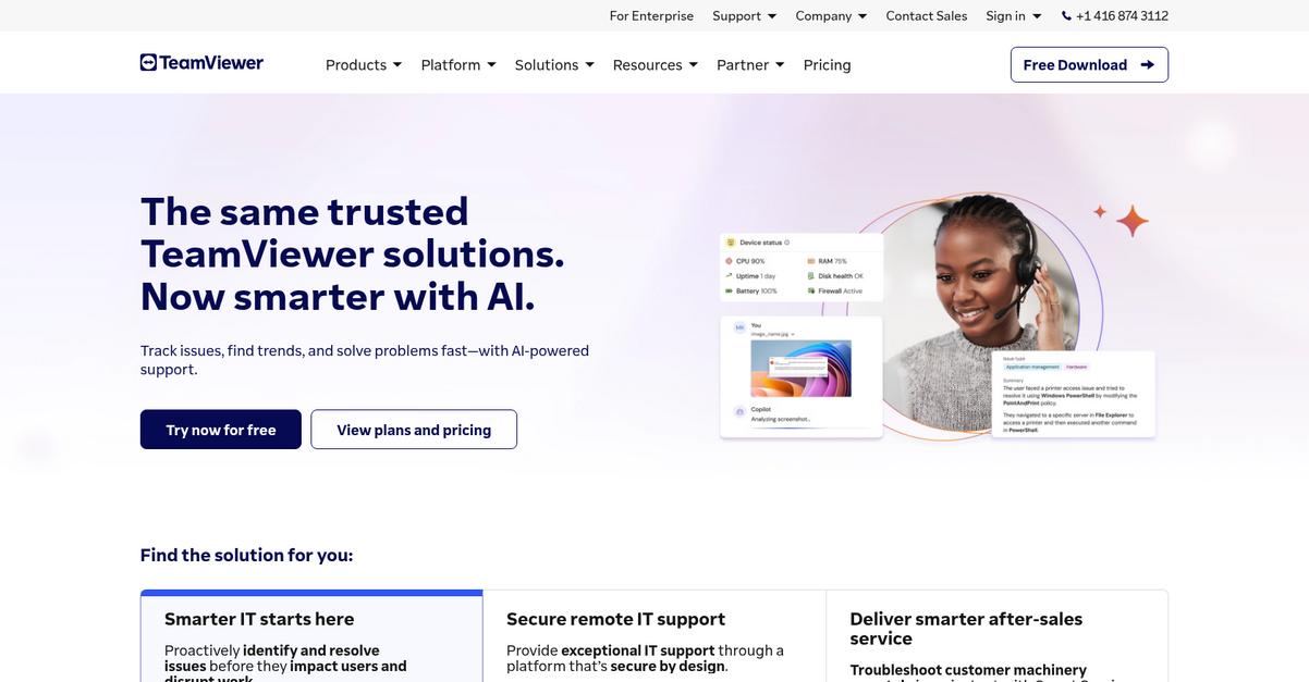 Team Viewer Homepage