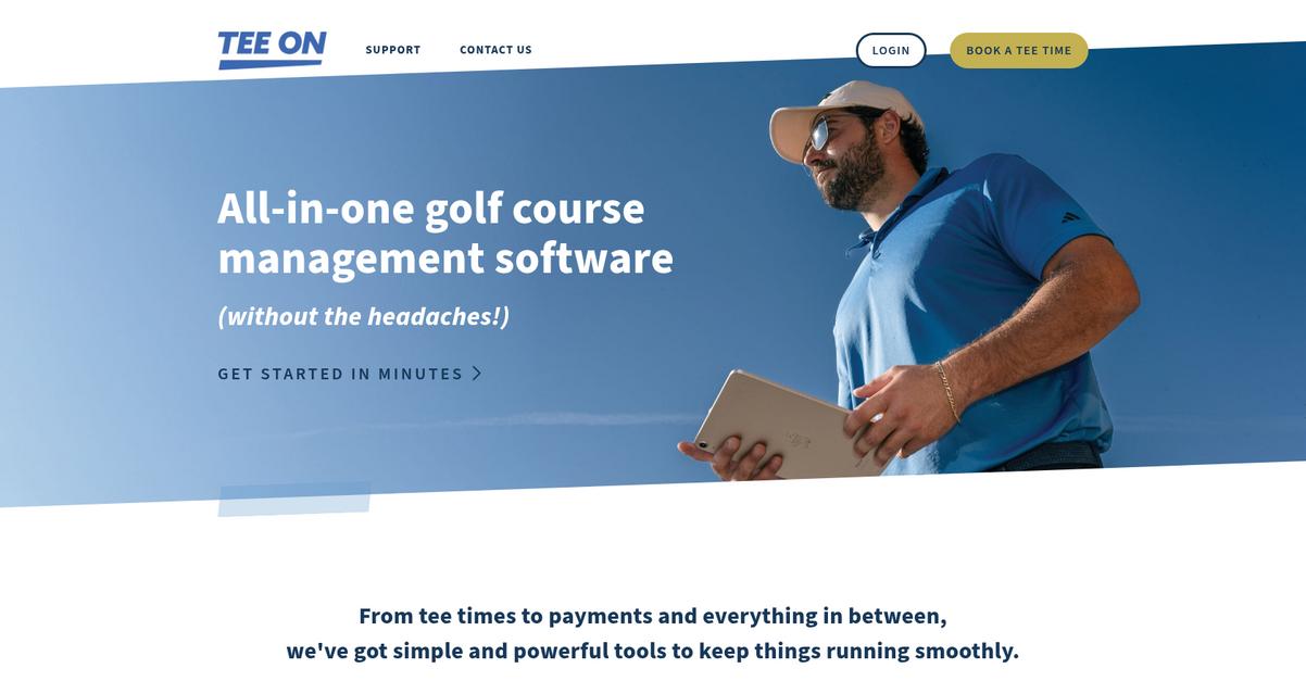Tee On Homepage