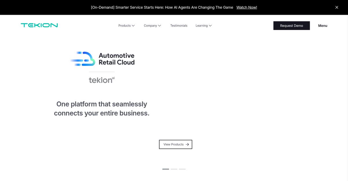 Tekion Homepage