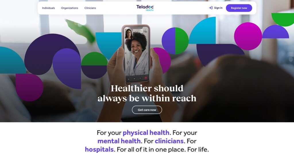 Teladoc Health Homepage