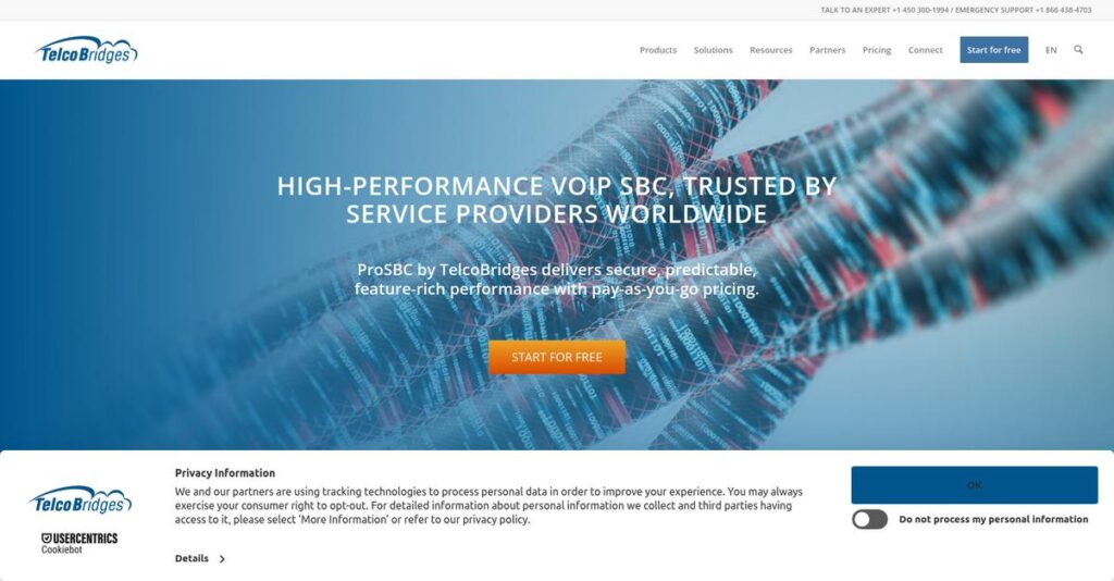 TelcoBridges Homepage