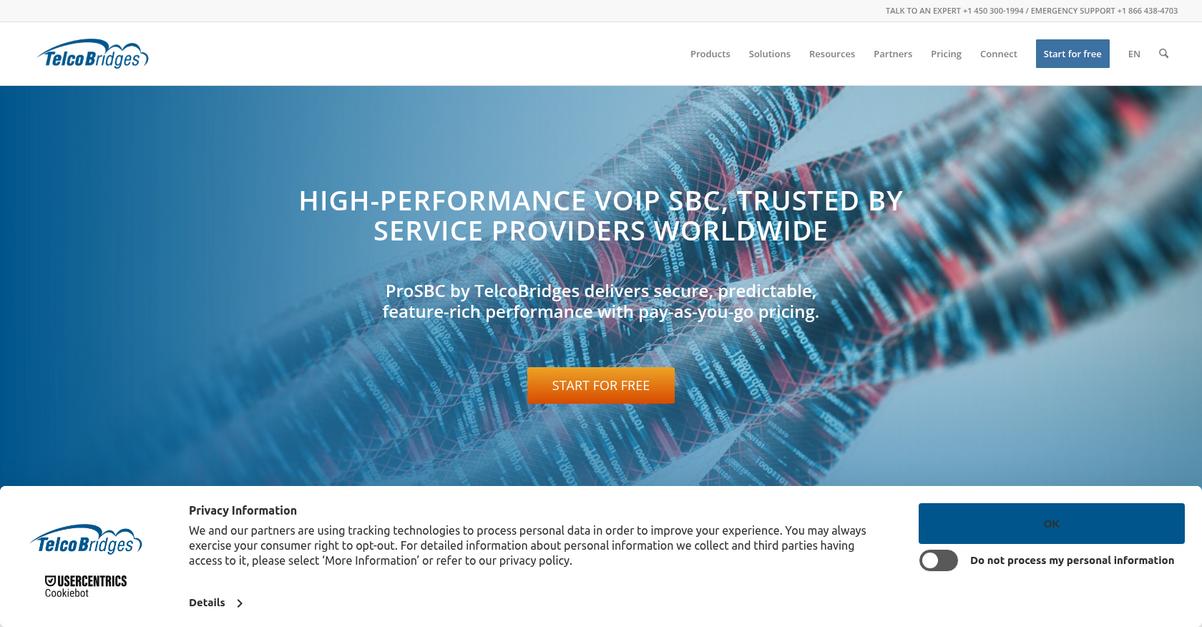 Telco Bridges Homepage