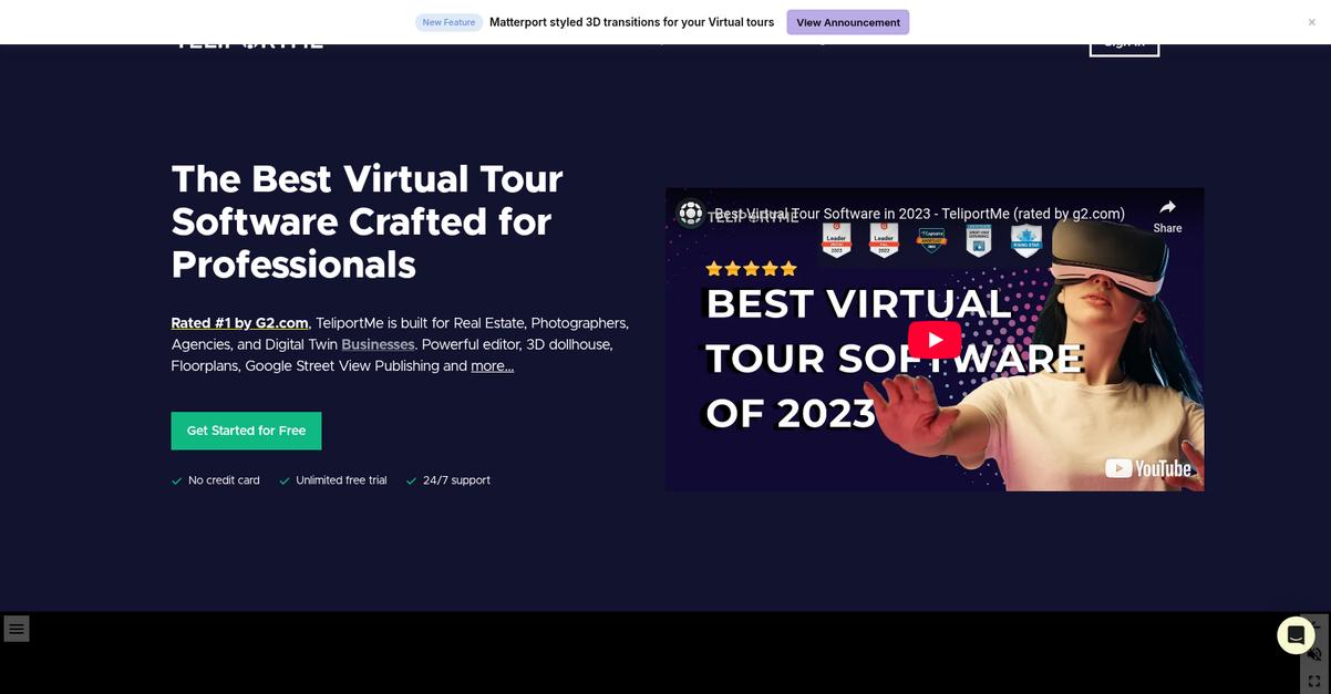 Teliport Me Homepage