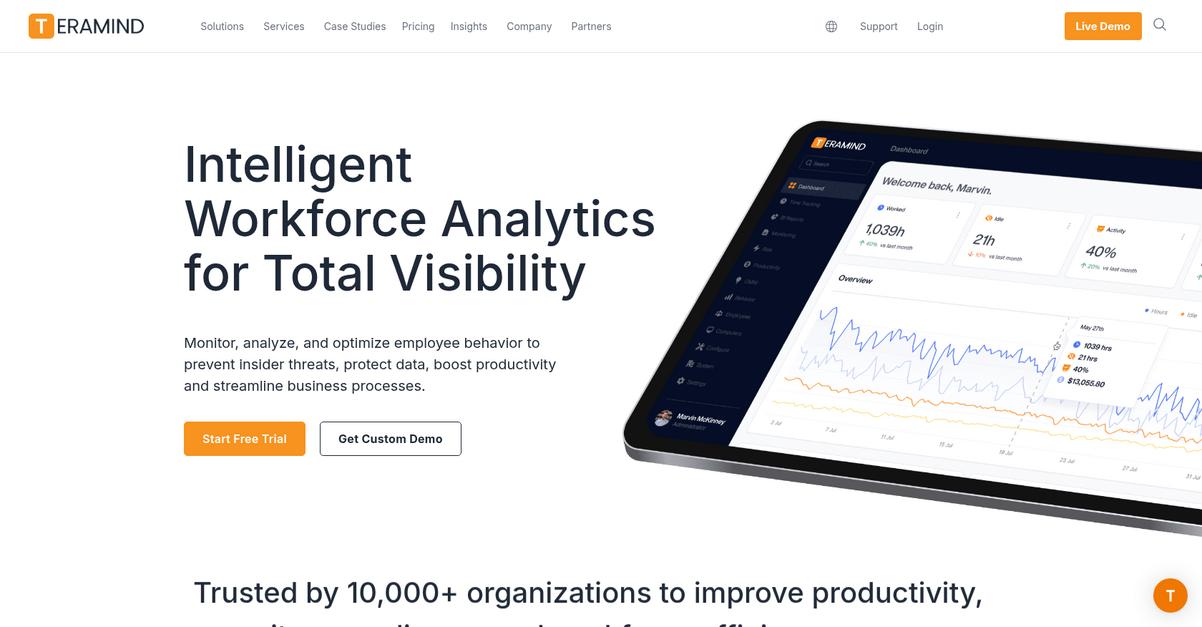 Teramind Homepage