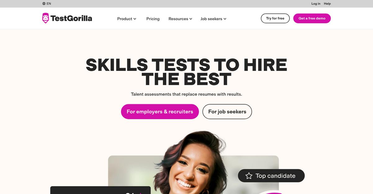 Test Gorilla Homepage