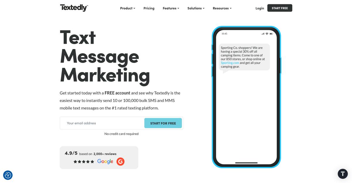 Textedly Homepage
